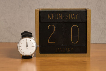concept for the time of presidential inauguration of the president of the united states of america,...