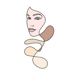 abstract female face 5