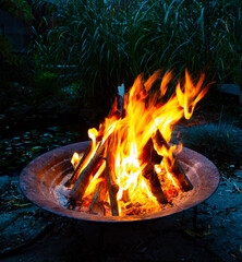 fire in the backyard