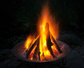 fire in the backyard
