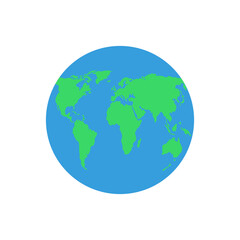 Earth globes. Vector illustration.