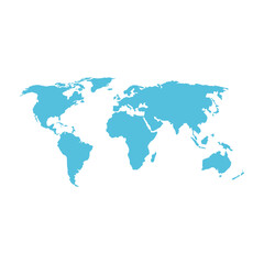 Plakat World map. Vector illustration.