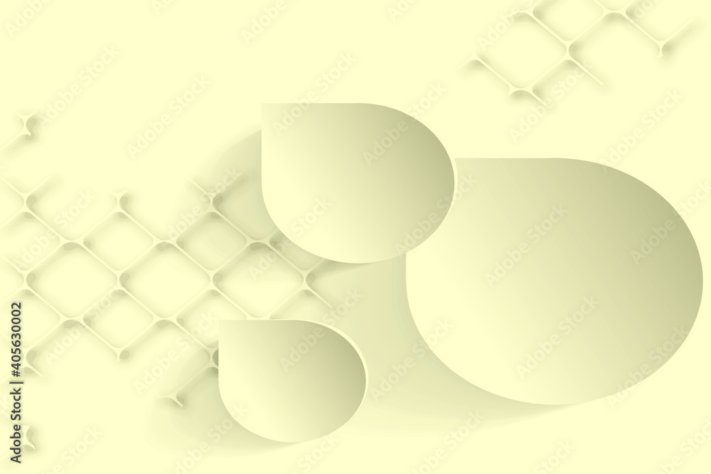 Poster 3d rendering white cream color abstract background and patterns