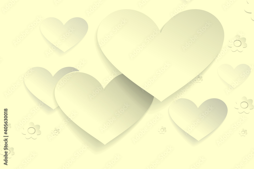 Poster 3d rendering  white cream color abstract background and patterns