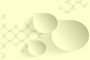3d rendering  white cream color abstract background and patterns