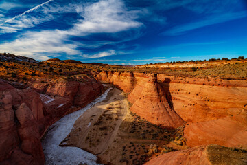 Clouds Over the Sandstone of Paria Canyon