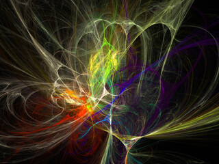 surreal futuristic digital 3d design art abstract background fractal illustration for meditation and decoration wallpaper