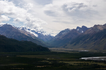 Valley of the Rio de las Vueltas in Patagonia Argentina, El Chalten Santa Cruz