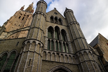 Uma igreja em Bruges, Belgica