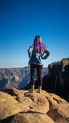 hiker in the mountains