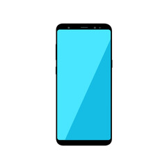 Cell smartphone vector illustration. Modern cell phone with 5g technology