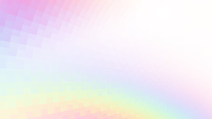 Abstract holographic colors composition with squares. Optical illusion of blur effect. Place for text. Vector EPS10 with transparency. Background for presentation, flyer, poster. Digitally wallpaper.