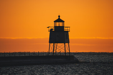 Lighthouse at Sunset