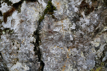 The texture of the rock. Mountain cliff of rock surface. Natural cave wall.