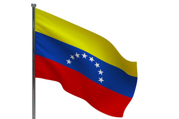 venezuela flag on pole icon