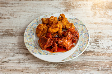 chicken dish in Korean sauce