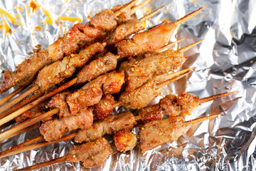 Roasted Lamb shashlik, Shish kebab