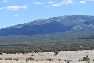Fototapeta na wymiar Capitan Mountains New Mexico 