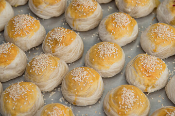 Piae are traditional Thailand confections that are often served with tea and coffee