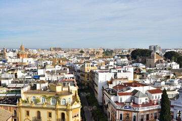 Fototapeta na wymiar City view of Seville, Spain