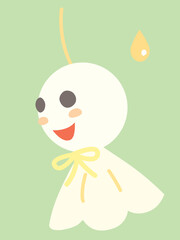 Fototapeta premium てるてる坊主のイラスト