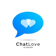 Speech bubble icon Logo template vector illustration