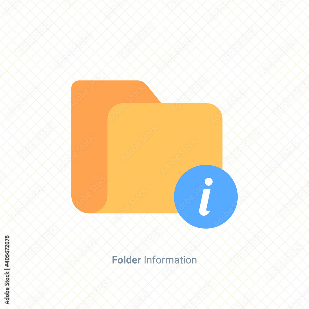 Poster folder information icon single graphic design element vector illustration for business presentation,