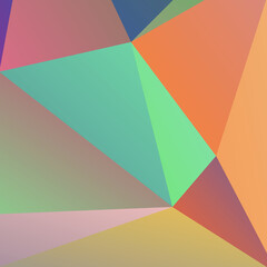 Abstract Color Polygon Background Design, Abstract Geometric Origami Style With Gradient