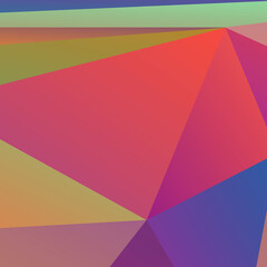 Abstract Color Polygon Background Design, Abstract Geometric Origami Style With Gradient