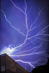 lightning in the night