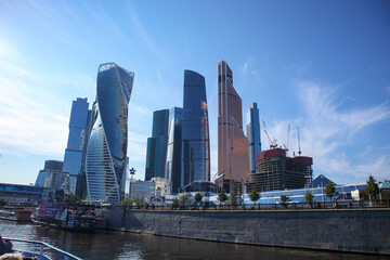 Fototapeta na wymiar Moscow-City complex . Moscow