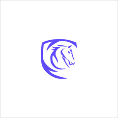 logo horse icontemplet vector animal strong