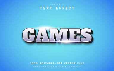 Games 3d text effect