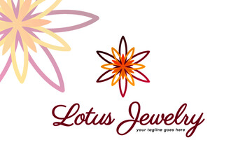 Lotus Jewelry Logo Template