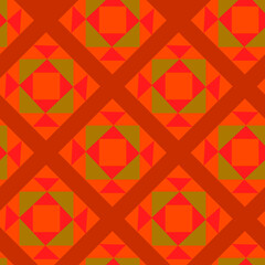 Fototapeta na wymiar Geometric Seamless Pattern Rhombus Square.Cubism Design.
