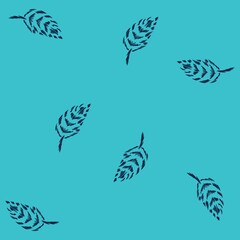 Illustration pattern little leaves design for fashion or other products.