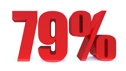 79 Percent off 3d Sign on White Background, Special Offer 79% Discount Tag, Sale Up to 79 Percent Off,big offer, Sale, Special Offer Label, Sticker, Tag, Banner, Advertising, offer Icon
