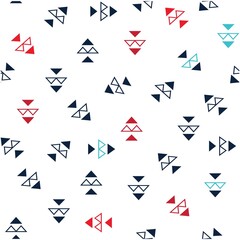 Illustration vector geometric pattern with colors and background for fashion or other products