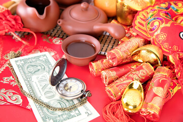 Fototapeta premium Prosperous Chinese New Year scene