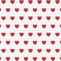 seamless pattern with hearts