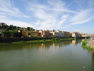 Fototapeta na wymiar Riverside in Florence
