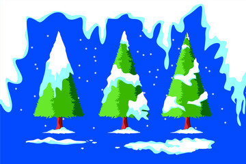 Merry christmas with snow season