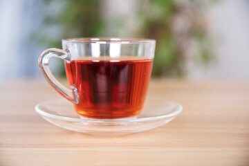 A cup of winter black tea
