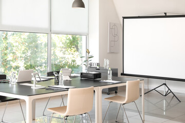 Interior of conference hall in modern office