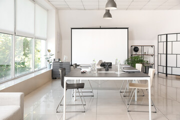 Interior of conference hall in modern office