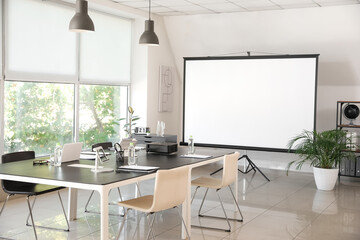 Interior of conference hall in modern office