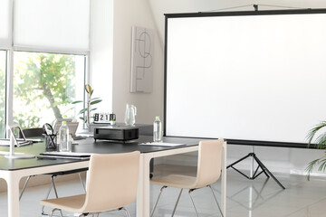 Interior of conference hall in modern office