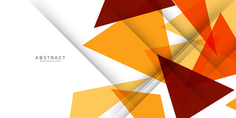 Fototapeta premium Yellow orange brown white abstract triangle background. Burning fire flames. Abstract background. Modern pattern. Vector illustration for design.