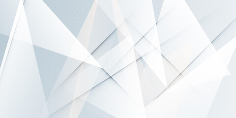 Fototapeta premium Abstract grey hi-tech polygonal corporate background. Abstract white and grey on light silver background modern design. Vector illustration