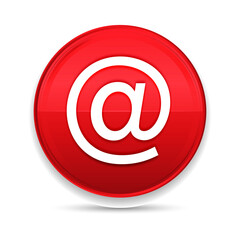 Email address icon shiny luxury design red button vector